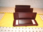 Mercedes R107,W124,126,201 Lighted Sun Visor Flip Burgundy Mirror COVER,TYPE#2. Fixed Price $95.00.