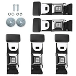 Push Button-style 2-POINT Lap Seat Belt Kit Set Of 5 Fixed For Front And Rear. Fixed Price $181.99.