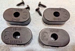 1960 - 70 Reproduction Gm Folding Seat Back Bumpers 7712535 Set Of 4. Fixed Price $55.00.
