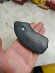 1/2 1964.5 Ford Mustang Coupe Convertible Orig Lh Palomino Seat Hinge Cover. Fixed Price $28.00.
