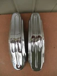 Vintage Set 1935 'desoto' Front Bumper Guards - Airstream, Airflow, Mopar. Fixed Price $250.00.