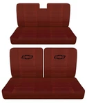 Fits 1958 1968 Chevy Impala 2DOOR Front 50-50 Top And Rear Bench Seat Covers. Fixed Price $159.99.