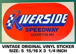 Riverside Speedway - Vintage Original Vinyl Decal Sticker Nascar. Fixed Price $9.39.