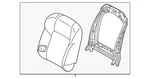 Genuine Nissan Seat Back Assembly 87600-6RY8B. Fixed Price $444.13.