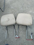 2011-15 Bmw Series Front Seat Electric Headrest Beige Leather Set Of Oem. Fixed Price $100.00.
