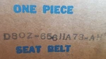 Oem Ford D8OZ-65611A73-AH Seat Belt With Retractor & Electrical Conn Brown. Fixed Price $49.95.