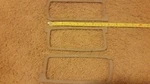 Mopar E-body 1971 Dodge Challenger Tail Lamp Reverse Light Gaskets (3). Fixed Price $7.00.