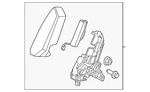 Genuine Nissan Seat Back Bolster Assembly 88610-6RA1B. Fixed Price $437.30.