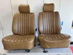 Mercedes W107 450SL 380SL Oem Palomino Leather Front Seats L&r 1980-1985. Fixed Price $1299.00.