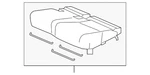 Genuine Honda 2019-2023 Passport Cushion Cover 81731-TGS-A41ZB. Fixed Price $283.49.