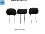 20497018509E43 08-14 Mercedes Benz C300 C350 Set Rear Headrests Blk Leather. Fixed Price $99.00.