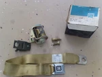 8703442 Nos Gm Front Rh Deluxe Medium Gold Seat Belt 1970 Chevelle & Malibu. Fixed Price $140.00.