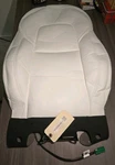 Tesla Model 3 Left Side White Seat Backrest Upholstery New Nos W/ Tag 2017-2022. Fixed Price $150.00.