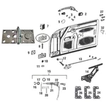 1962-1965 Porsche B & 356C Door Hinge Upper Right 64453103204. Fixed Price $150.00.