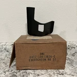 Nos 1974-79 Ford Super Cab Pickup Rear Seat Latch Cover D4TZ-10613B26-C. Fixed Price $75.00.