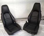 Porsche 911 944 964 968 Converted Sports Seats New Black Leather/ Vinyl. Fixed Price $3600.00.