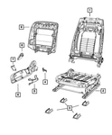 Genuine Mopar Front Seat Anchor Bolt Cover 1UV75DX9AB. Fixed Price $68.27.