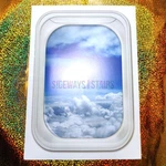 Airplane Window Seat Wall Sticker 13" Blue Sky Cloud Set Piece Skit Prop Staging. Fixed Price $19.99.