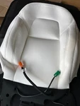Tesla Model Front Right Seat Upper Cushion White 2017-2023 1452928-92-B. Fixed Price $94.00.