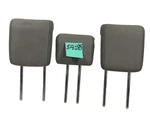 Highlander Rear 3RD Row Seat Grey Leather Blue Stitch Head Rest Set Oem. Fixed Price $314.12.