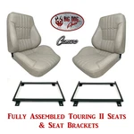 Standard Touring Ii Fully Assembled Seats & Brackets 1975-76 Camaro Any Color. Fixed Price $2071.43.