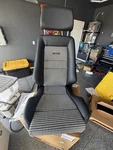 Porsche Recaro Seats Set Of 2 Black Leather With Pepita Fabric. Fixed Price $6000.00.