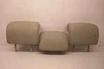 05-07 Saab 9-3 Sedan Rear Headrest Set X3 Gray Leather. Fixed Price $72.60.