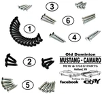 1969-1970 Mustang Coupe Interior Screw Kit. Fixed Price $21.95.