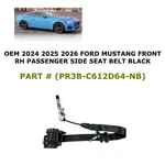 2024-2025 Ford Mustang Front Right Side Seat Belt Black PR3B-C612D64-NB. Fixed Price $120.00.