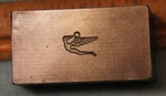 1956 Brazil Varig Airlines Flying Man Charm Steel Stamping Die Robbins RB555. Fixed Price $120.00.