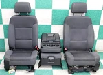 14' Gm Truck Cloth Black Front Split Bench Power Manual Buckets Console Jumpseat. Fixed Price $1277.74.