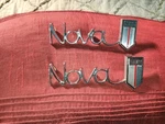 19661967 Nova Hdt Non Ss Rear Qtr Emblems, Gm. Fixed Price $76.00.