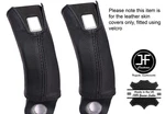 Black Stitching 2X Front Seat Belt Leather Covers Fits Land Cruiser. Fixed Price $251.64.