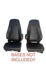 Freightliner M2 106+ Semi Truck Black Vinyl Air Ride Bucket Seats (set Of 2). Fixed Price $469.95.
