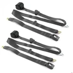 Ford Truck 1948 - 1952 Standard 3PT Charcoal Retractable Bucket Seat Belt Kit. Fixed Price $195.50.