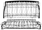 Chevy, Chevrolet Chevelle Rear Seat Frame Bottom & 1970-72. Fixed Price $988.35.