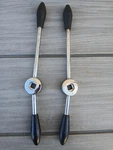 Jaguar Type Serirs 3 Reclining Seat Chrome Handle Levers Set Left & Right. Fixed Price $129.00.