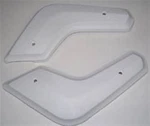 New Mopar 1968-70 B-body White Bench Seat Hinge Covers. Fixed Price $49.99.