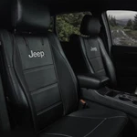Set Of 2 Jeep Pu Leather Front Seat Covers Universal Authentic Mopar. Fixed Price $74.24.