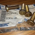 Nos Gm 2005 2006 Set Of 4 Escalade Silverado New Seat Belt Bolts 15652061. Fixed Price $29.99.