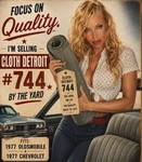 1977 General Motors Oem Seat Cloth Detroit #744 Automotive Upholstery Nos. Fixed Price $99.99.