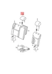 Vw Passat Head Restraint With Cover Moonrock Grey 561885902FLJY No Duty To. Fixed Price $392.07.