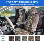 Camo Seat Covers For 1996 Chevrolet Express 3500. Fixed Price $220.00.