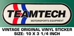 Teamtech Motorsports Equipment - Vintage Original Vinyl Decal Sticker Racing. Fixed Price $8.80.