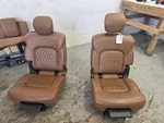 2018-2021 Infiniti QX80 Pair Of Rear Bucket Seats, Brown Leather, 2ND. Fixed Price $995.00.
