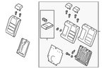 Genuine Mazda Seat Back Assembly GLK3-57-450A-03. Fixed Price $1757.38.