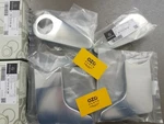 Genuine Mercedes-benz R107 C107 Seat Side Panel Chrome A1079131428/1328. Fixed Price $220.00.