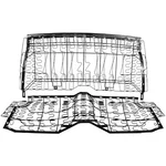 1967 1968 1969 Camaro Rear Seat Spring Frame Set Wide Bottom & Back. Fixed Price $999.99.