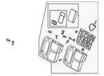 Genuine Nissan Seat Back Assembly 88650-6RE2B. Fixed Price $1489.37.