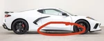 2020-2025 Corvette C8 Rocker Panel Extensions Pair Set Black Oem Gm 84254466. Fixed Price $95.00.